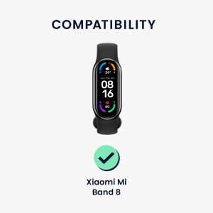 Set 2 Folii de protectie Kwmobile pentru Xiaomi Mi Band 8, Transparent/Negru, Polimer, KWM000024XX001C - Img 6