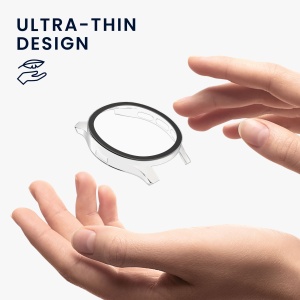 Set 2 Huse Kwmobile cu sticla securizata pentru Garmin Venu 3, Transparent, Plastic, KWM0000251R001C - Img 4