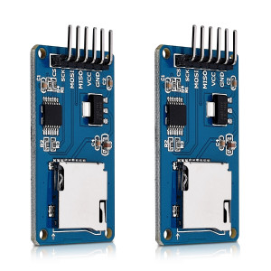 Set 2 Module de citire carduri Micro SD 5V, Kwmobile, Albastru, Componente electronice, 40811 - Img 1