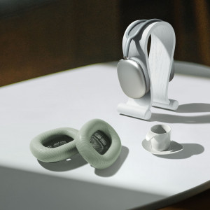 Set 2 Perne de urechi pentru casti Apple AirPods Max, Kwmobile, Verde, Piele ecologica, 55895.07 - Img 7