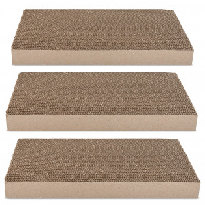 Set 3 table pentru zgarieturi Navaris, 43 x 24 x 4cm, Maro, 52979.03 - Img 1