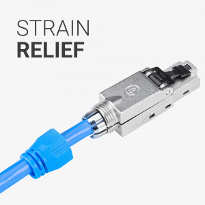 Set 4 Mufe CAT8 RJ-45 pentru cabluri Ethernet CAT8 ecranate, Kwmobile, Multicolor, Metal, 52519.04 - Img 5