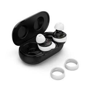 Set 4 Varfuri de schimb pentru casti Samsung Galaxy Buds/Galaxy Buds Plus, Kwmobile, Alb, Silicon, 49310.02 - Img 3