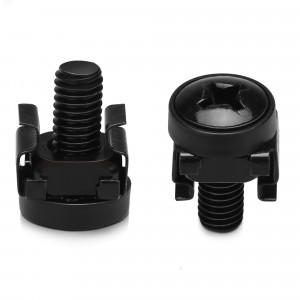 Set 50 Suruburi, piulite si saibe M6 cu instrument pentru extractie, Kwmobile, Negru, Metal, 51862.01.50 - Img 7