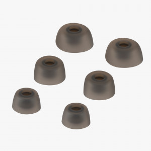 Set 6 Eartip kwmobile pentru Jabra Elite 75t/Elite 65t/Elite Active, Silicon, Gri, 56868.22 - Img 4
