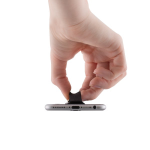 Suport tip inel pentru telefon, Kwmobile, Negru, Plastic, 35411.01 - Img 5