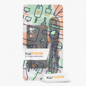 Bumper kwmobile pentru OPPO Find X3 Lite, Silicon, Negru, 58584.01 - Img 8