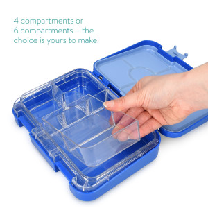 Cutie de pranz Bento Box cu compartimente variabile, 21 x 15 x 4,5 cm, 49877.01.17 - Img 6
