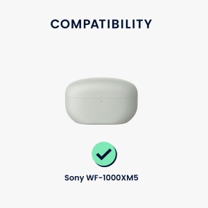 Husa Casti Kwmobile pentru Sony WF-1000XM5, Albastru inchis, Silicon, KWM000024SM005C - Img 7