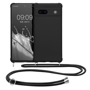 Husa Kwmobile cu jnur pentru Google Pixel 7a, Negru, Silicon, 61600.01 - Img 2