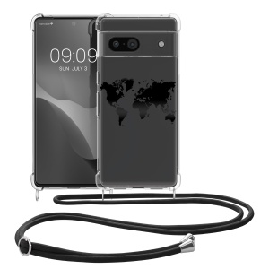 Husa Kwmobile cu jnur pentru Google Pixel 8a, Transparent/Negru, Silicon, KWM000020KX004C - Img 2