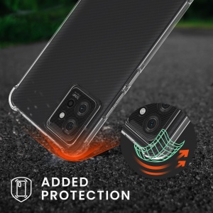 Husa Kwmobile cu jnur pentru Motorola ThinkPhone, Transparent/Negru, Silicon, KWM000022RZ001C - Img 5