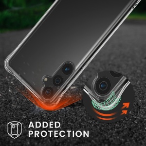 Husa Kwmobile cu jnur pentru Samsung Galaxy S24 FE, Transparent/Negru, Silicon, KWM000021WL001C - Img 5
