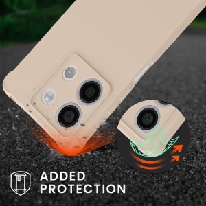 Husa Kwmobile cu jnur pentru Xiaomi Redmi Note 13, Crem, Silicon, KWM000020NC002C - Img 5