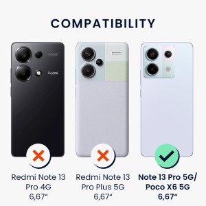 Husa Kwmobile cu jnur pentru Xiaomi Redmi Note 13 Pro 5G, Multicolor, Silicon, KWM000020OO002C - Img 6