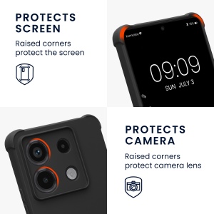 Husa Kwmobile cu jnur pentru Xiaomi Redmi Note 13 Pro 5G, Negru, Silicon, KWM000020NG003C - Img 4