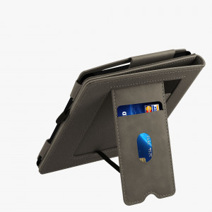 Husa kwmobile pentru Amazon Kindle Oasis 10, Piele ecologica, Gri, 59393.04 - Img 5