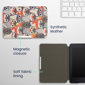 Husa Kwmobile pentru Amazon Kindle Paperwhite, Multicolor, Piele ecologica, KWM000007TD038C - Img 6