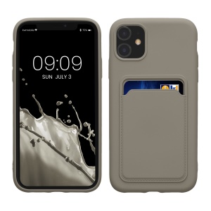 Husa Kwmobile pentru Apple iPhone 11, Gri, Silicon, KWM0000134F016C - Img 1