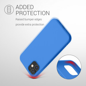 Husa Kwmobile pentru Apple iPhone 12/iPhone 12 Pro, Silicon, Albastru, 53938.189 - Img 7