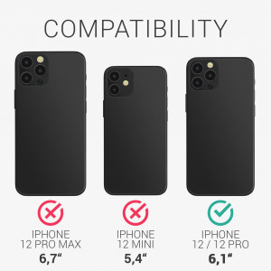 Husa kwmobile pentru Apple iPhone 12/iPhone 12 Pro, Silicon, Albastru, 53938.223 - Img 5