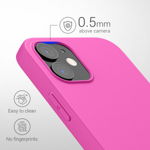 Husa Kwmobile pentru Apple iPhone 12/iPhone 12 Pro, Silicon, Roz, 53938.135 - Img 4