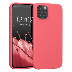 Husa kwmobile pentru Apple iPhone 12/iPhone 12 Pro, Silicon, Roz, 53939.103 - Img 1