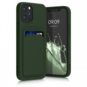 Husa Kwmobile pentru Apple iPhone 12/iPhone 12 Pro, Silicon, Verde, 55112.80 - Img 1