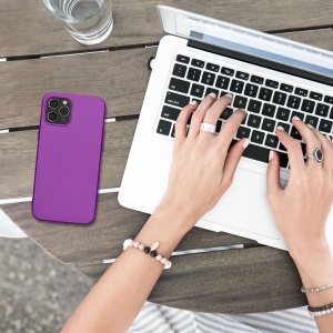 Husa Kwmobile pentru Apple iPhone 12/iPhone 12 Pro, Violet, Silicon, KWM000013WJ008C - Img 5