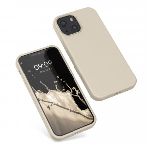 Husa kwmobile pentru Apple iPhone 13 Mini, Silicon, Crem, 55877.16 - Img 2