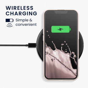 Husa Kwmobile pentru Apple iPhone 13, Silicon, Crem, 58954.225 - Img 7