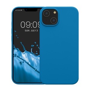 Husa Kwmobile pentru Apple iPhone 14, Albastru, Silicon, KWM000016NI039C - Img 2