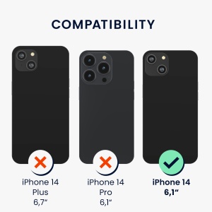 Husa Kwmobile pentru Apple iPhone 14, Albastru/Transparent, Silicon, 61938.23 - Img 7
