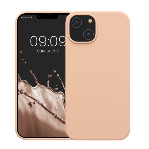 Husa Kwmobile pentru Apple iPhone 14, Crem, Silicon, KWM000016NI035C - Img 2