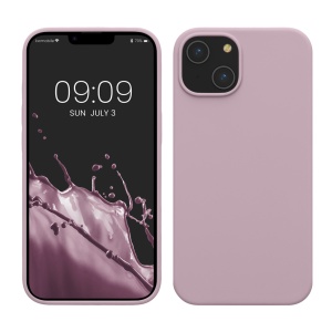 Husa Kwmobile pentru Apple iPhone 14, Mov deschis, Silicon, KWM000016NI047C - Img 1