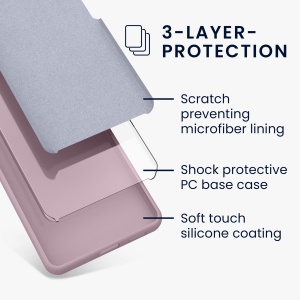 Husa Kwmobile pentru Apple iPhone 14, Mov deschis, Silicon, KWM000016NI047C - Img 5