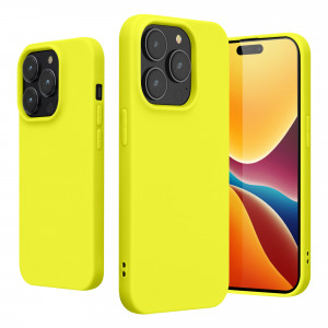 Husa kwmobile pentru Apple iPhone 14 Pro, Silicon, Galben, 59077.149 - Img 2