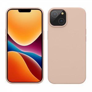 Husa Kwmobile pentru Apple iPhone 14, Silicon, Crem, 59071.225 - Img 1