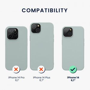 Husa Kwmobile pentru Apple iPhone 14, Silicon, Verde, 59071.200 - Img 2