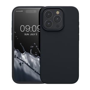 Husa Kwmobile pentru Apple iPhone 15 Pro, Albastru inchis, Silicon, KWM000020CC045C - Img 2