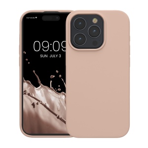 Husa Kwmobile pentru Apple iPhone 15 Pro, Roz deschis, Silicon, KWM000020CC027C - Img 2