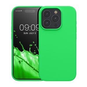 Husa Kwmobile pentru Apple iPhone 15 Pro, Verde, Silicon, KWM000020CC050C - Img 2