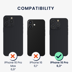 Husa Kwmobile pentru Apple iPhone 16 Pro, Albastru inchis, Silicon, KWM000022UH004C - Img 5