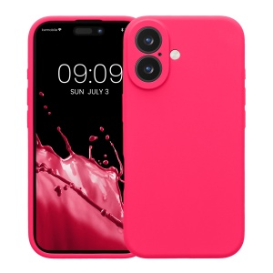 Husa Kwmobile pentru Apple iPhone 16, Roz, Silicon, KWM000022TY001C - Img 2