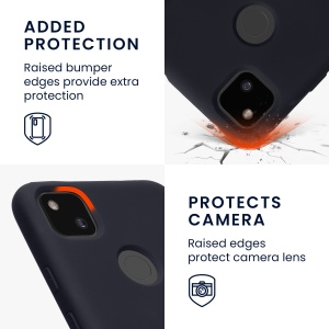 Husa Kwmobile pentru Google Pixel 4a, Albastru inchis, Silicon, KWM000011JE044C - Img 3