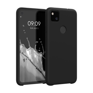 Husa Kwmobile pentru Google Pixel 4a, Negru, Silicon, KWM000011HX062C - Img 1