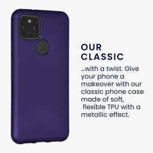 Husa kwmobile pentru Google Pixel 5, Silicon, Violet, 53565.241 - Img 4