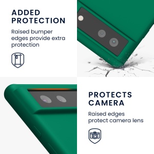 Husa Kwmobile pentru Google Pixel 6, Verde, Silicon, KWM000013EZ064C - Img 3