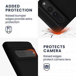 Husa kwmobile pentru Google Pixel 7 Pro, Silicon, Negru, 59452.01 - Img 4