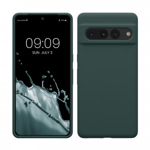 Husa kwmobile pentru Google Pixel 7 Pro, Silicon, Verde, 59452.171 - Img 1
